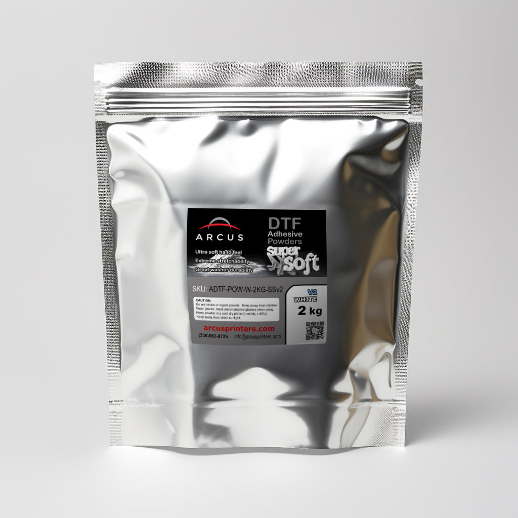 Arcus DTF White Powder Glue Super Soft - Sold by 2KG pkg